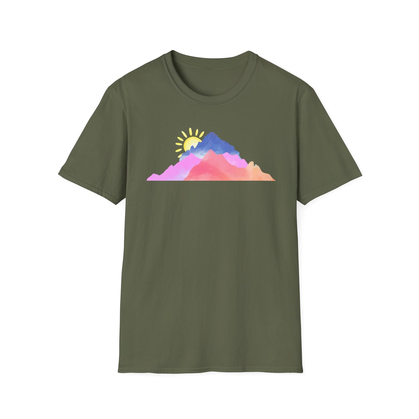 Watercolor Mountain Range T-Shirt
